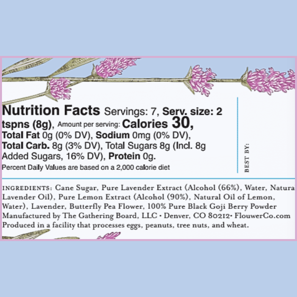 FLOUWER CO. - Wholesale Cocktail Mix/Syrup - Cocktail Cubes - French Lavender9