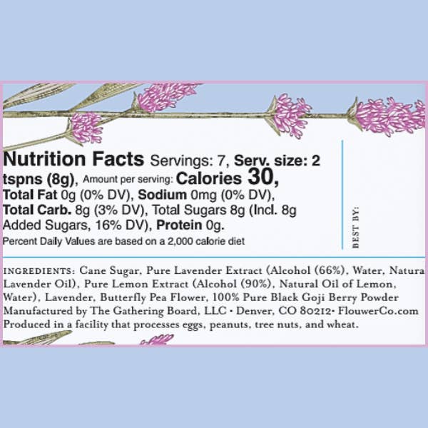 FLOUWER CO. - Wholesale Cocktail Mix/Syrup - Cocktail Cubes - French Lavender6