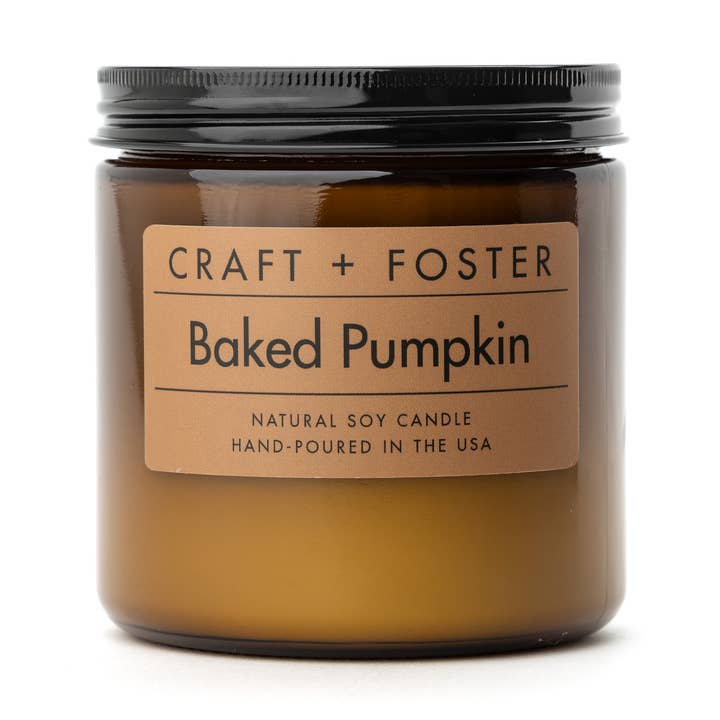 Citrouille au four - Bougie de soja naturelle de 12 oz pour la vente par Craft + Foster