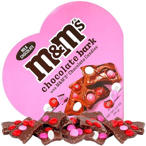 I Got Your Candy - Wholesale Chocolate Box - M&M's Bark Valentine's Day Heart Box 3.5oz - 6ct