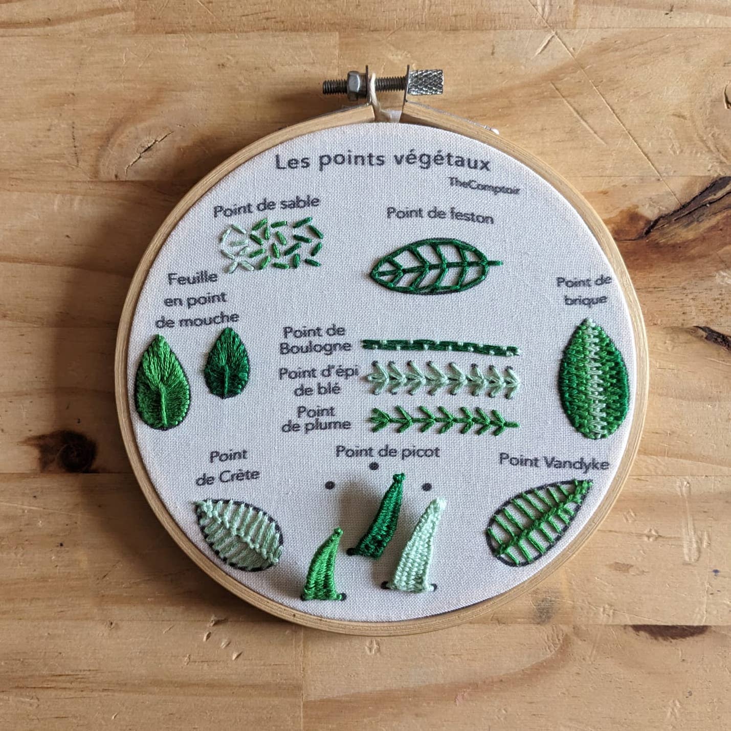 TheComptoir - Wholesale Embroidery/Cross Stitch Supplies - kit d’apprentissage de broderie des points végétaux