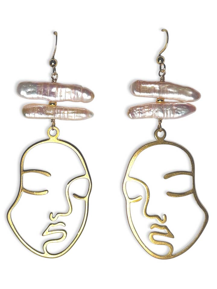 Biwa Perle Øreringe for engroshandel hos Lynnmade