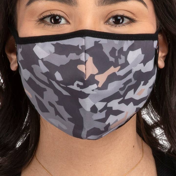 SilTex Polygiene Performance Mask (Black Camo) for wholesale by Nonzero Gravity