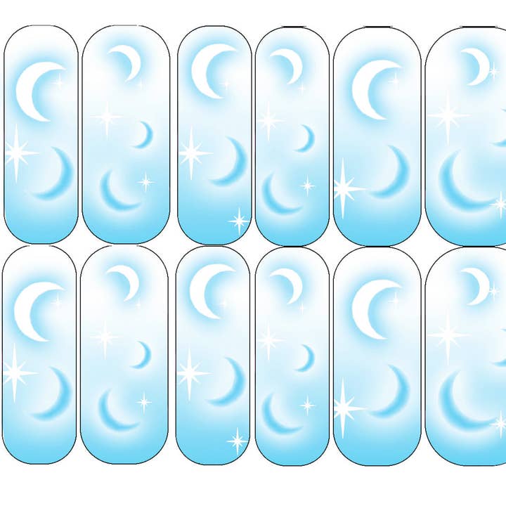 Airbrush Blue Moons för wholesale av DIPPY COW NAILS