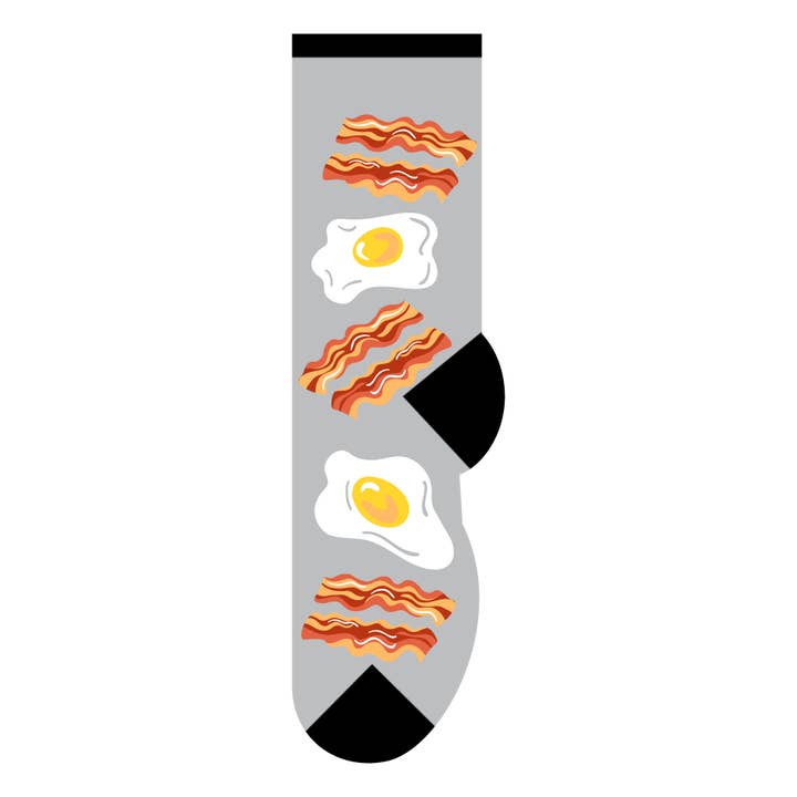 Bacon & Eggs Socks for wholesale by FOOZYS Fun Socks