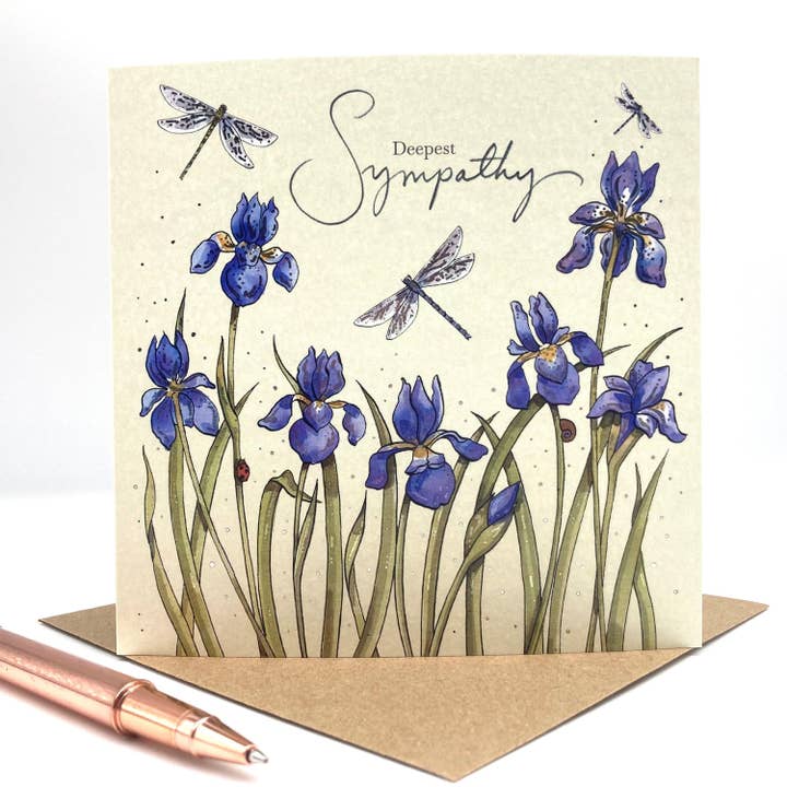 Ink and Snail Limited - Wholesale Sympathy Card - Sympathy Card - Dragonfly Sympathy