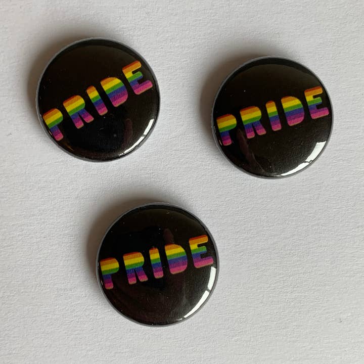 Pride Button - Individual 1-inch Buttons for wholesale by Made by Nilina
