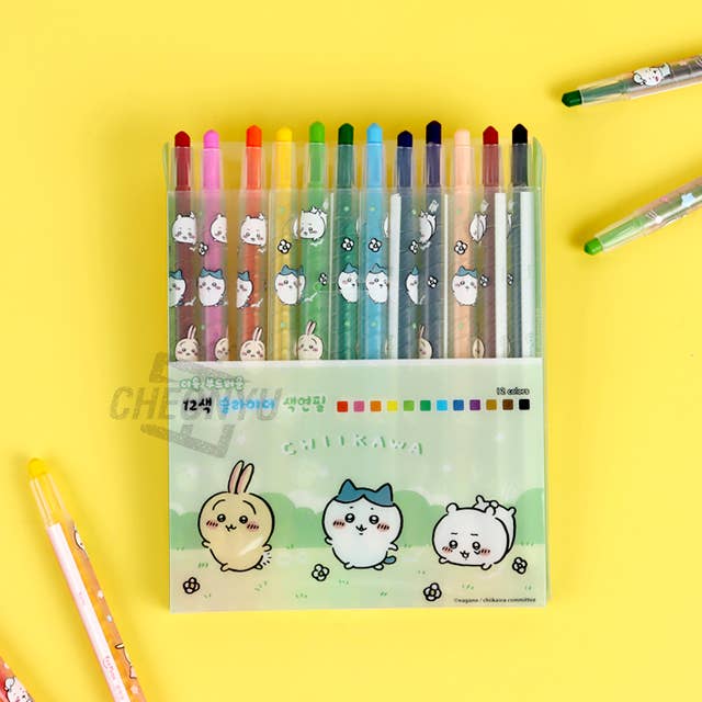 K-Wonderland - Venta al por mayor Lápices de colores - Juego de 12 lápices de colores con forma de plomo Chiikawa 1