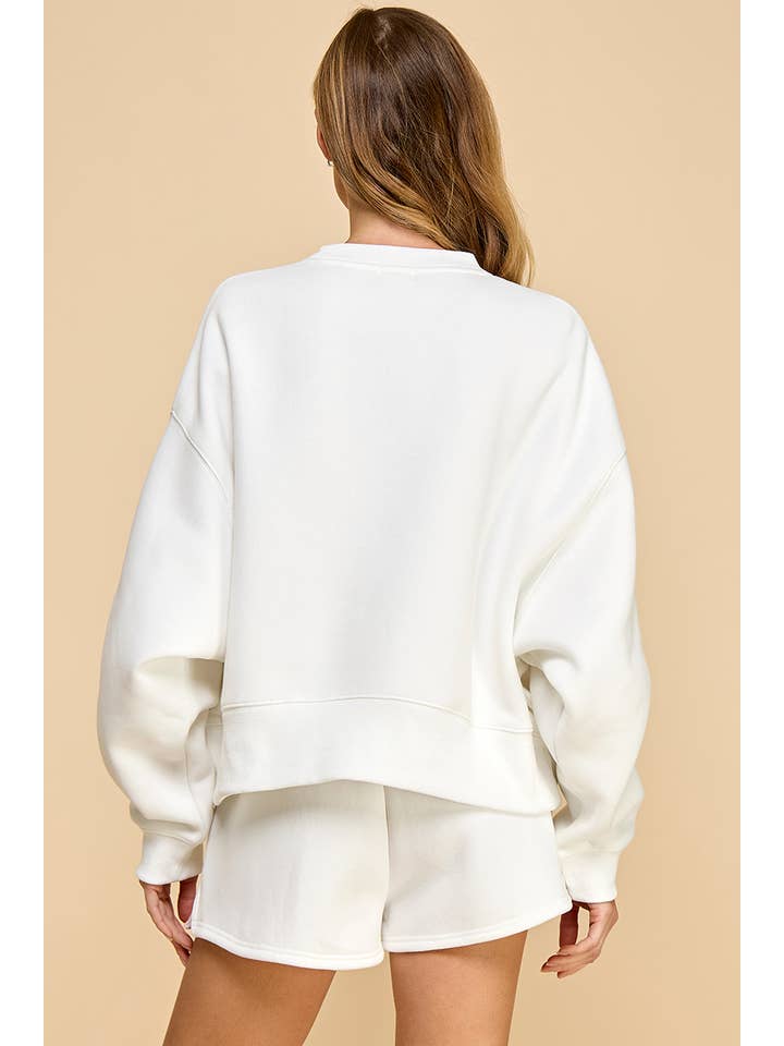 TCEC - Wholesale Sweatshirt - Women's - CT7976-Dropped Shoulder Sweatshirt