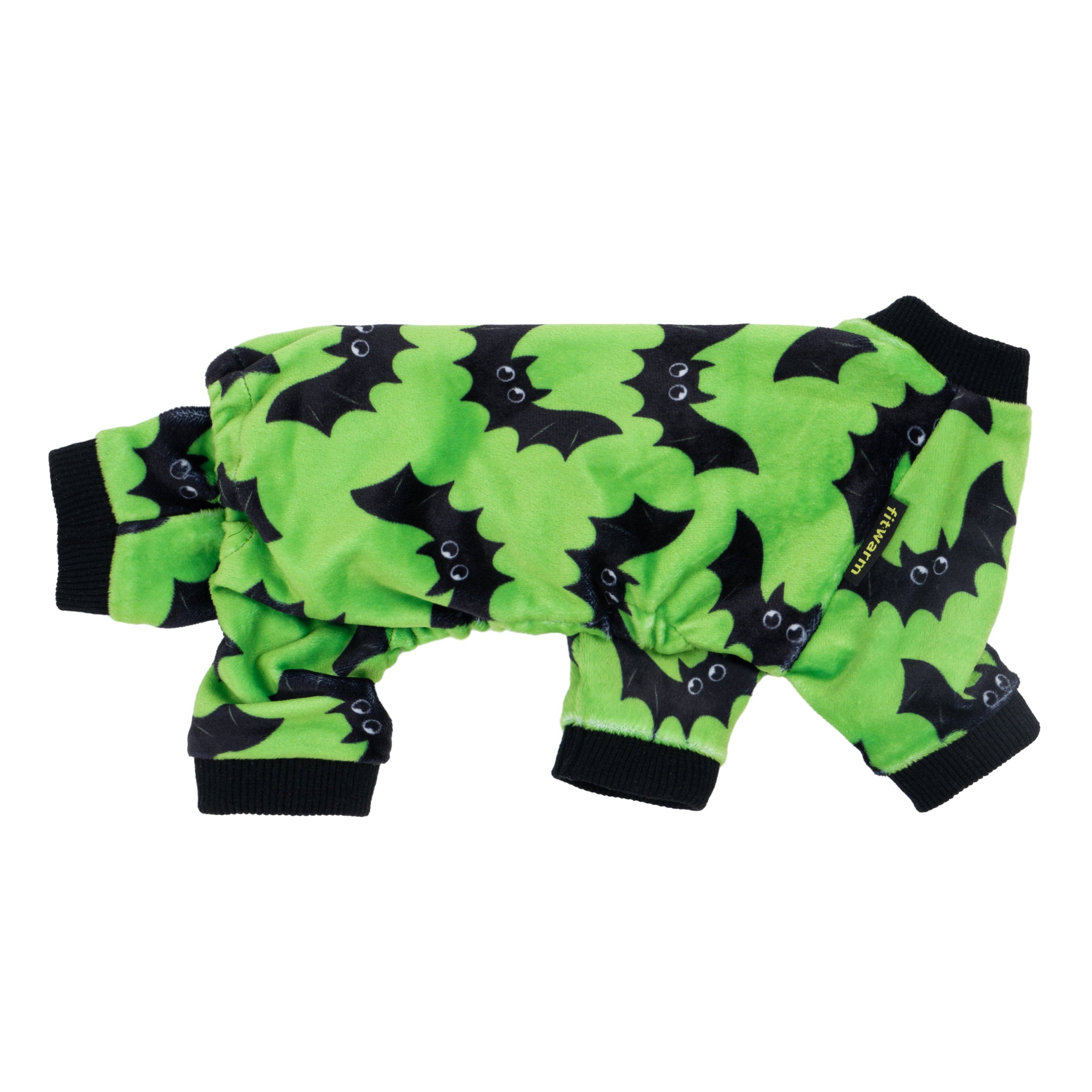 Green Bat Print Dog Pajamas for wholesale on Faire2