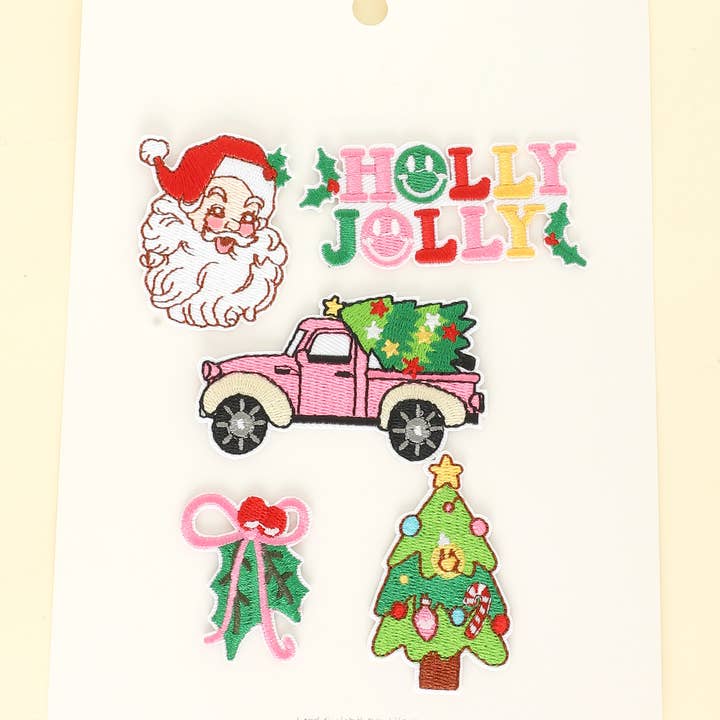 SP Sophia Collection - Wholesale Patch - 5pc Christmas Themed Assorted Patch Set 0