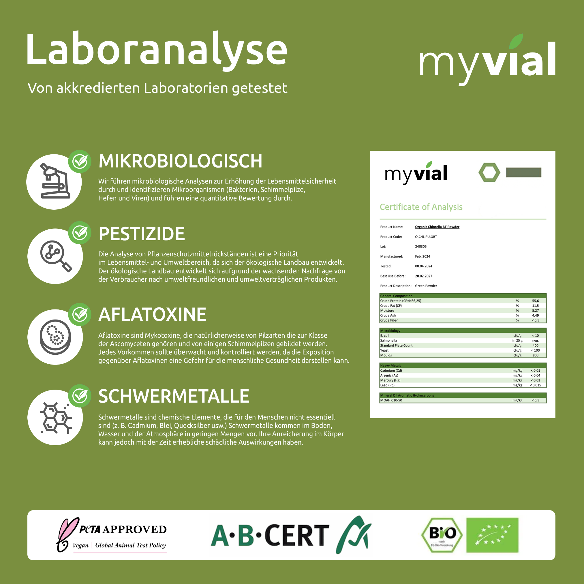 myvial - Wholesale Protein/Superfood Powder - Organic Chlorella Powder4