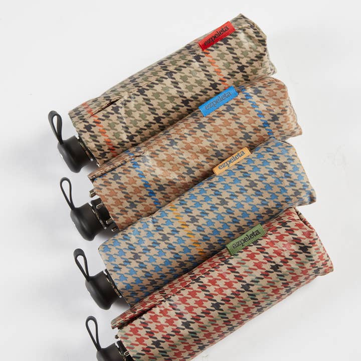 Ezpeleta - Wholesale Umbrella - Women's - Prince Wales foldable umbrella