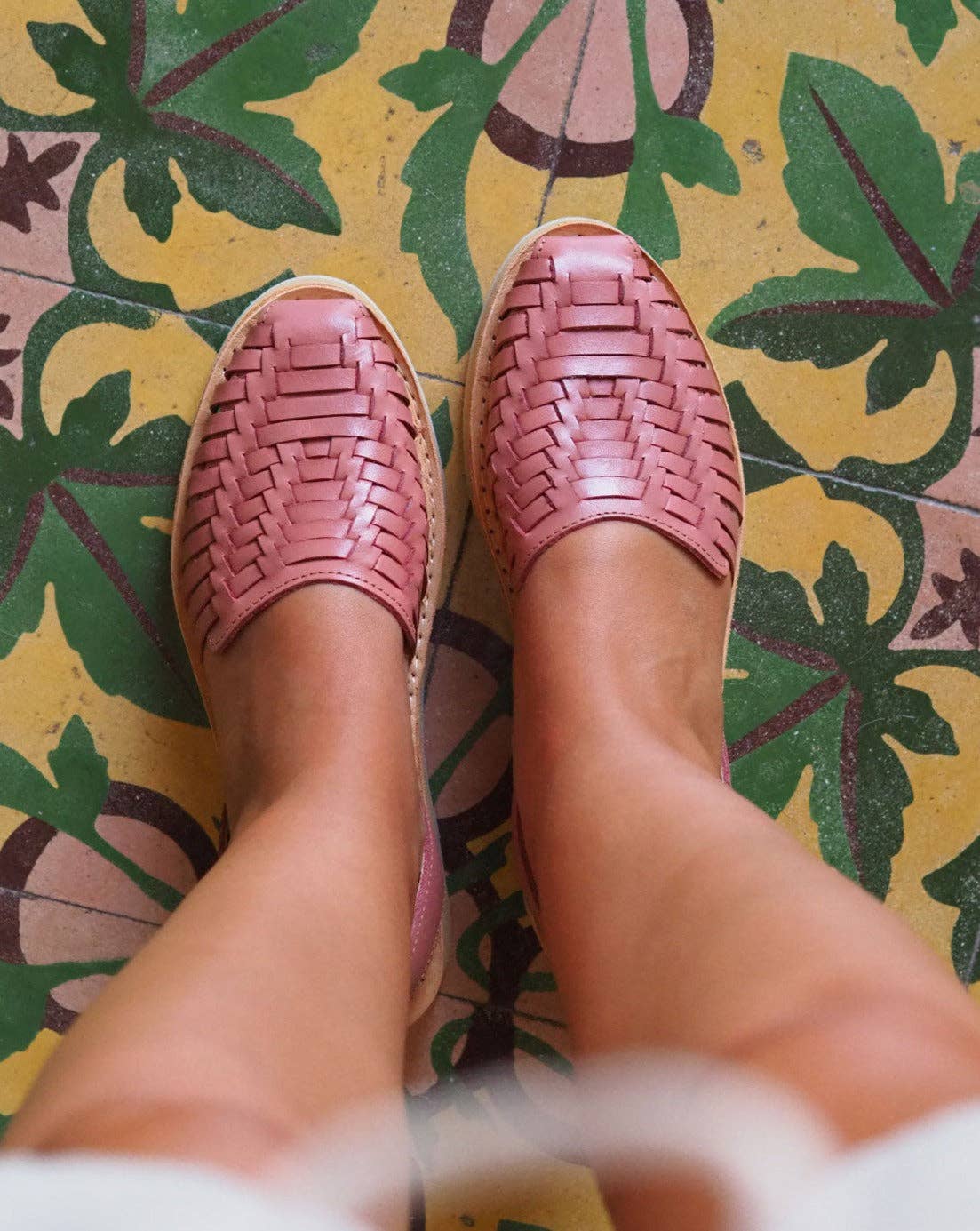 Mexas EU – sandálias - Mulher por atacado – AGAVE - Alpargatas de couro coral com plataforma6