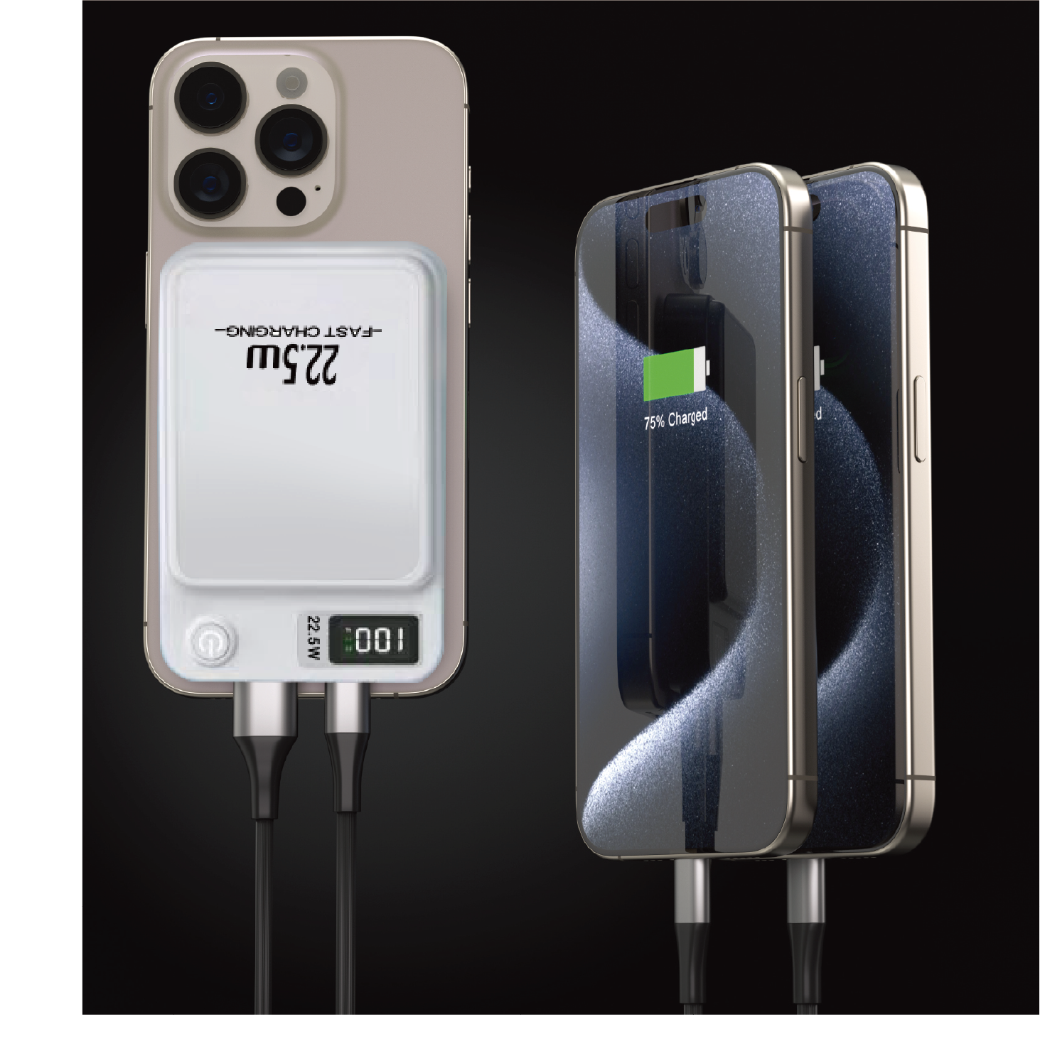 LAX Gadgets - Vendita all'ingrosso Caricatori portatili - Power Bank MagSafe 7200mAh - Ricarica ad alta velocità, confezione vendita12