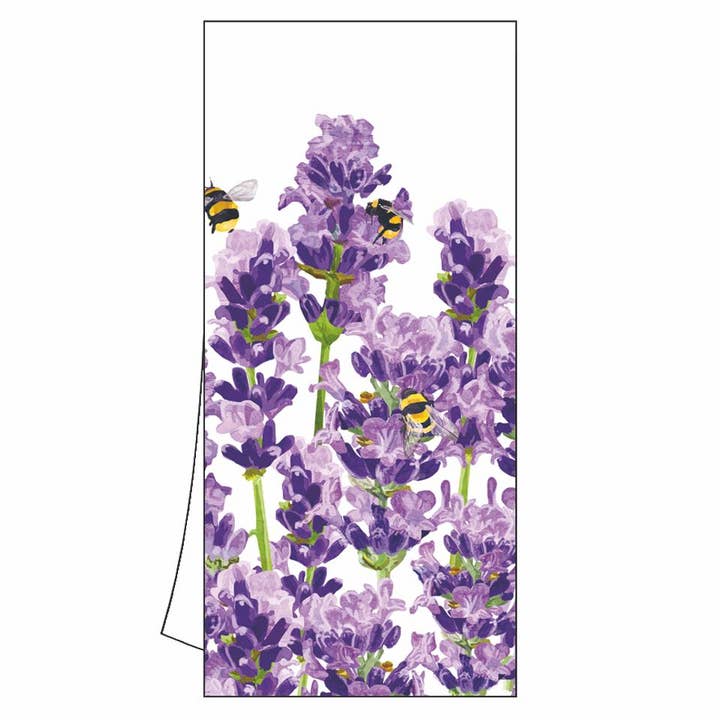 KITCHEN TOWEL - BEES & LAVENDER for wholesale by Paperproducts Design • Ambiente