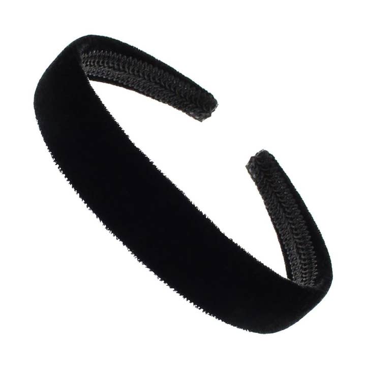Velvet Alice Bands Luxury Headband Head Band Hairband Hair Band Adult Women Ladies Girls Kids Wedding Bride Fashion Aliceband Wonderland 2.5cm 1" Thick Wide for wholesale by Topkids Accessories