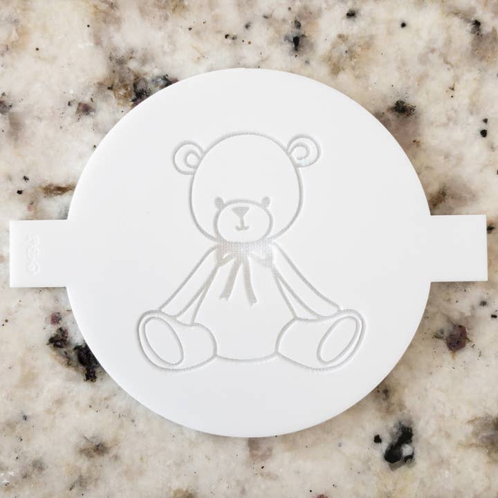Cut Bake Stamp - Wholesale Cookie Cutter - Hugo The Bear Cookie Biscuit POPup Stamp1
