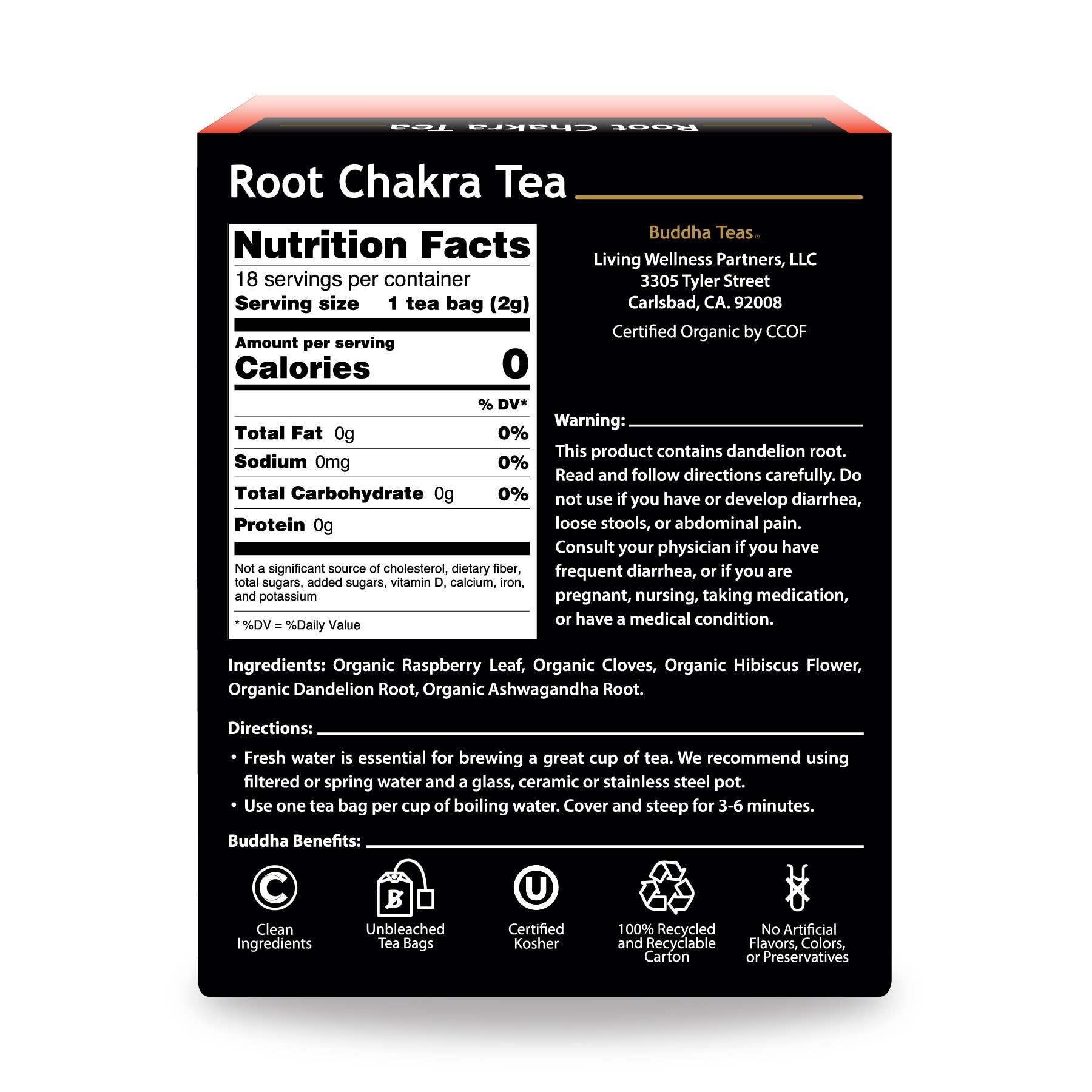 Buddha Teas - Wholesale Gezondheid/Detox thee - Root Chakra Thee7