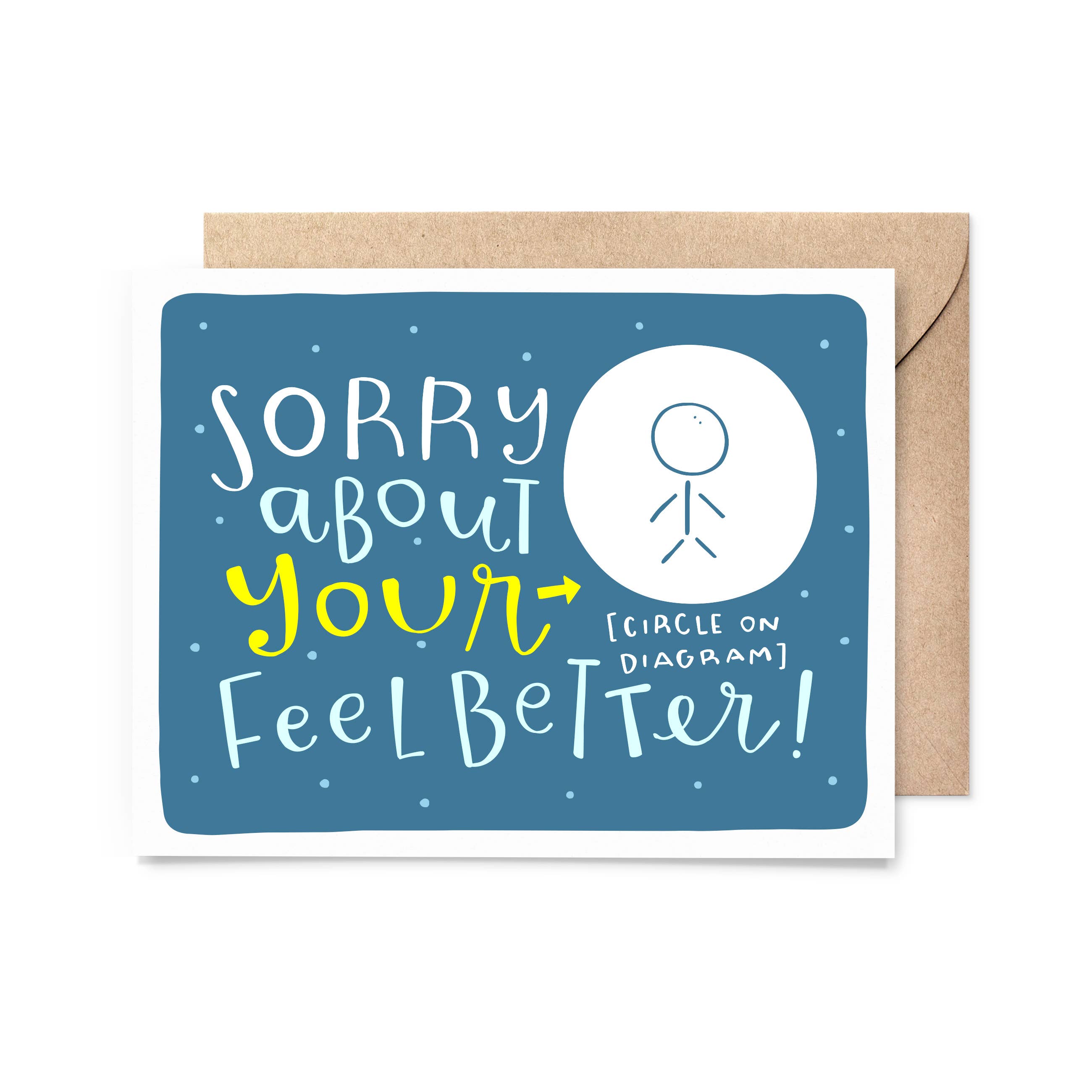Pinwheel Print Shop - Wholesale Get Well Card - Feel Better Diagram Get Well Card0