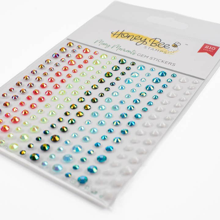 Honey Bee Stamps - Wholesale Sticker - Merry Moments - Gem Stickers - 210 Count