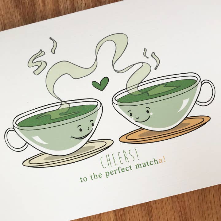 Artery Ink – wholesale Wedding card – Matcha Green Tea - Wedding (#3106)1