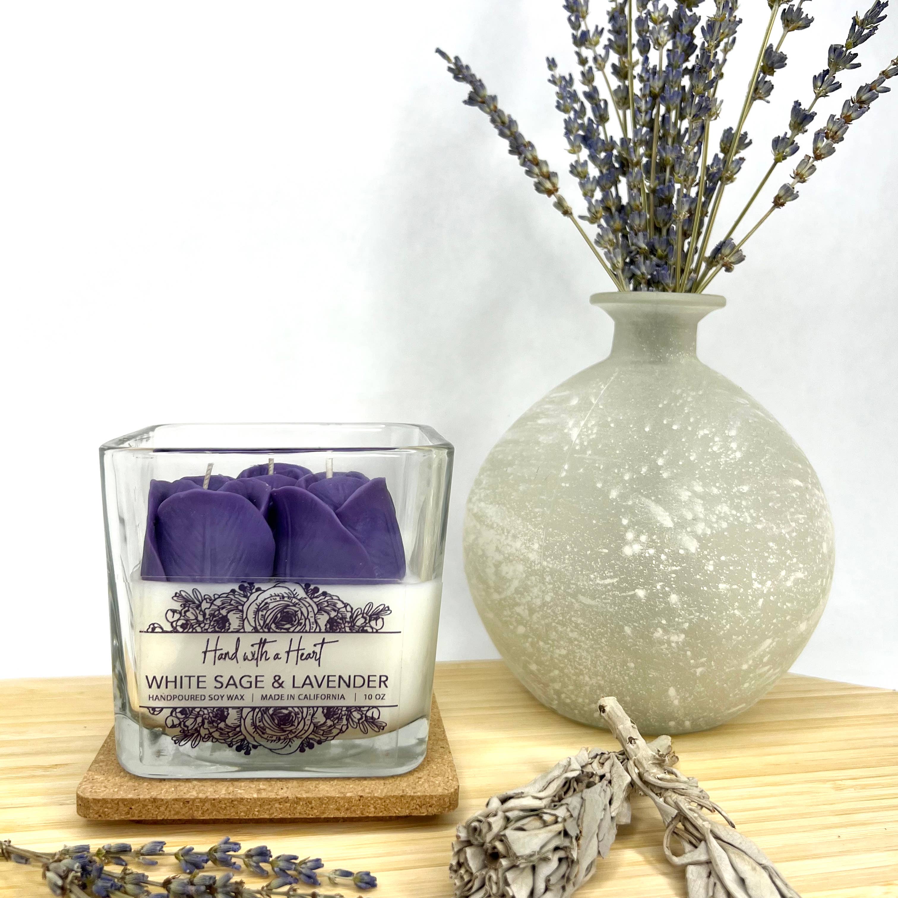 Hand with a Heart – Engroshandel Gavelys – Hvid Salvie & Lavendel Soy Wax Cand8