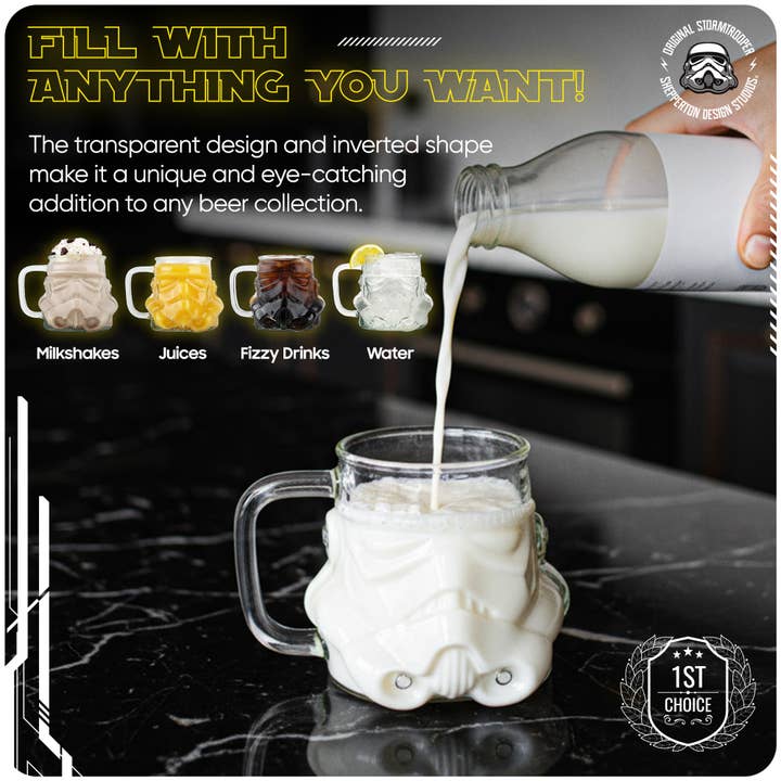 Thumbs Up! – wholesale Beer glass/mug – Original Stormtrooper Helmet 3D Beer Glass2