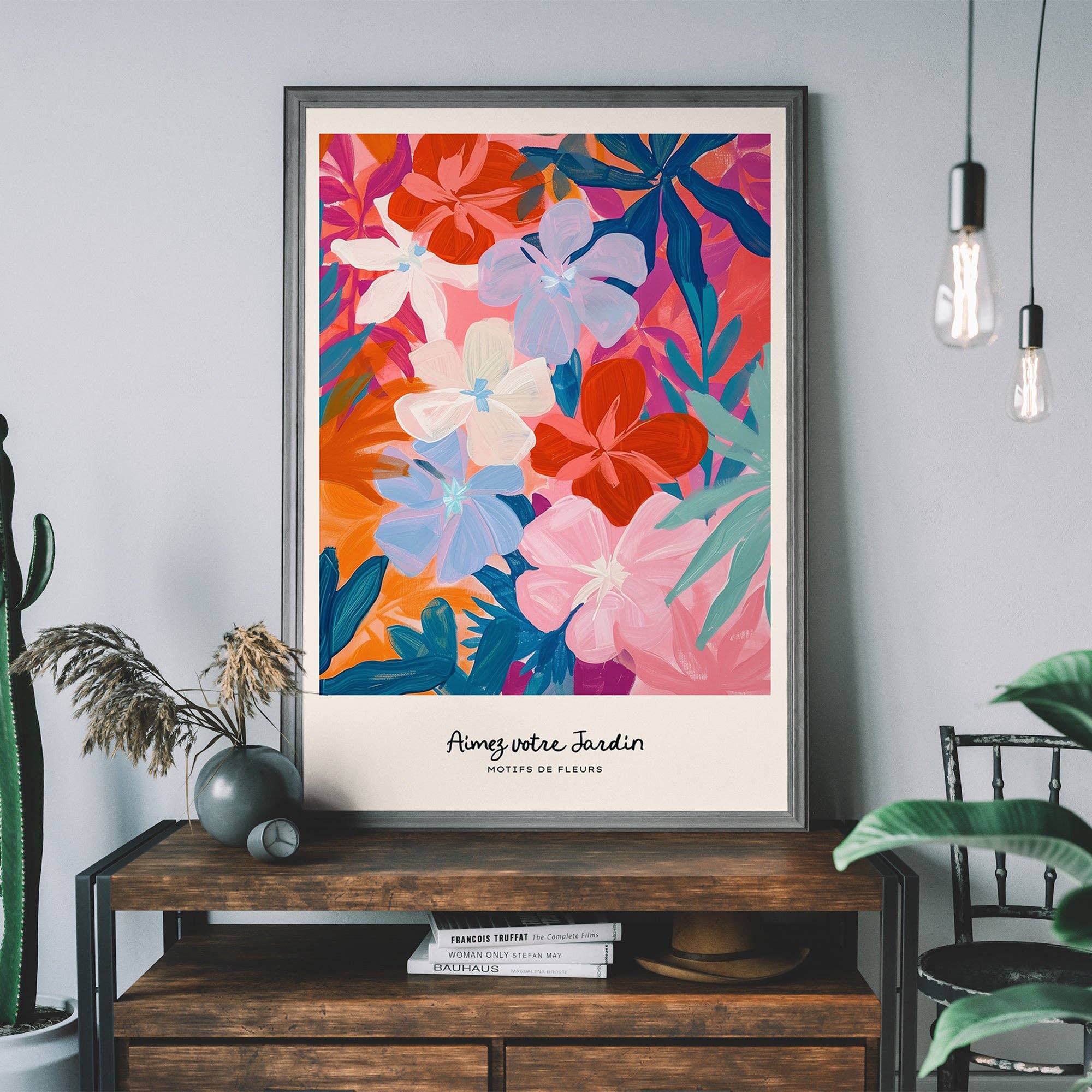 Ink & Drop – wholesale Konsttryck – Älska din trädgård Målade blommor Skriv ut0