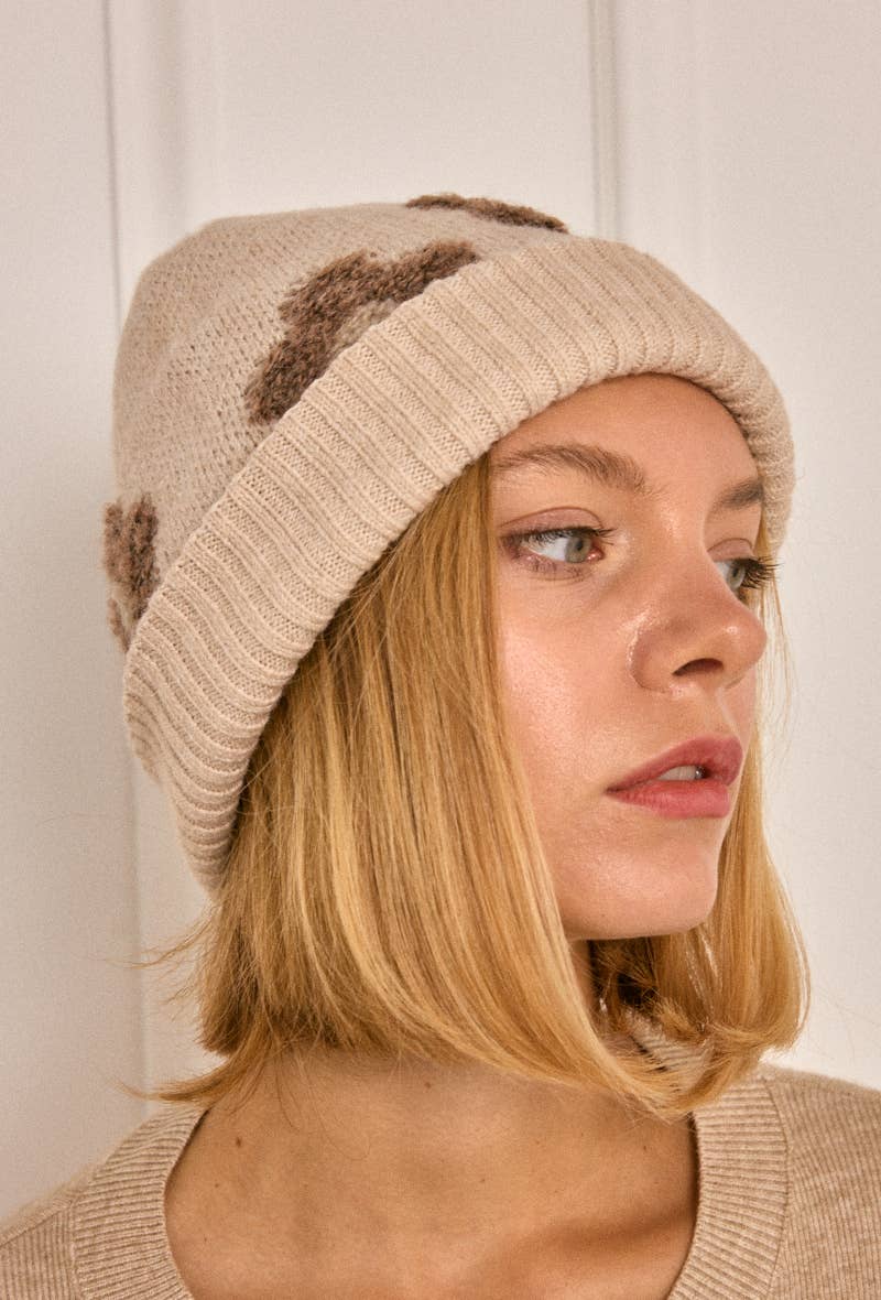 BYREN | ÉLINE L'ATELIER - Wholesale Beanie - Women's - Floral Wool Beanie MJ206SD2