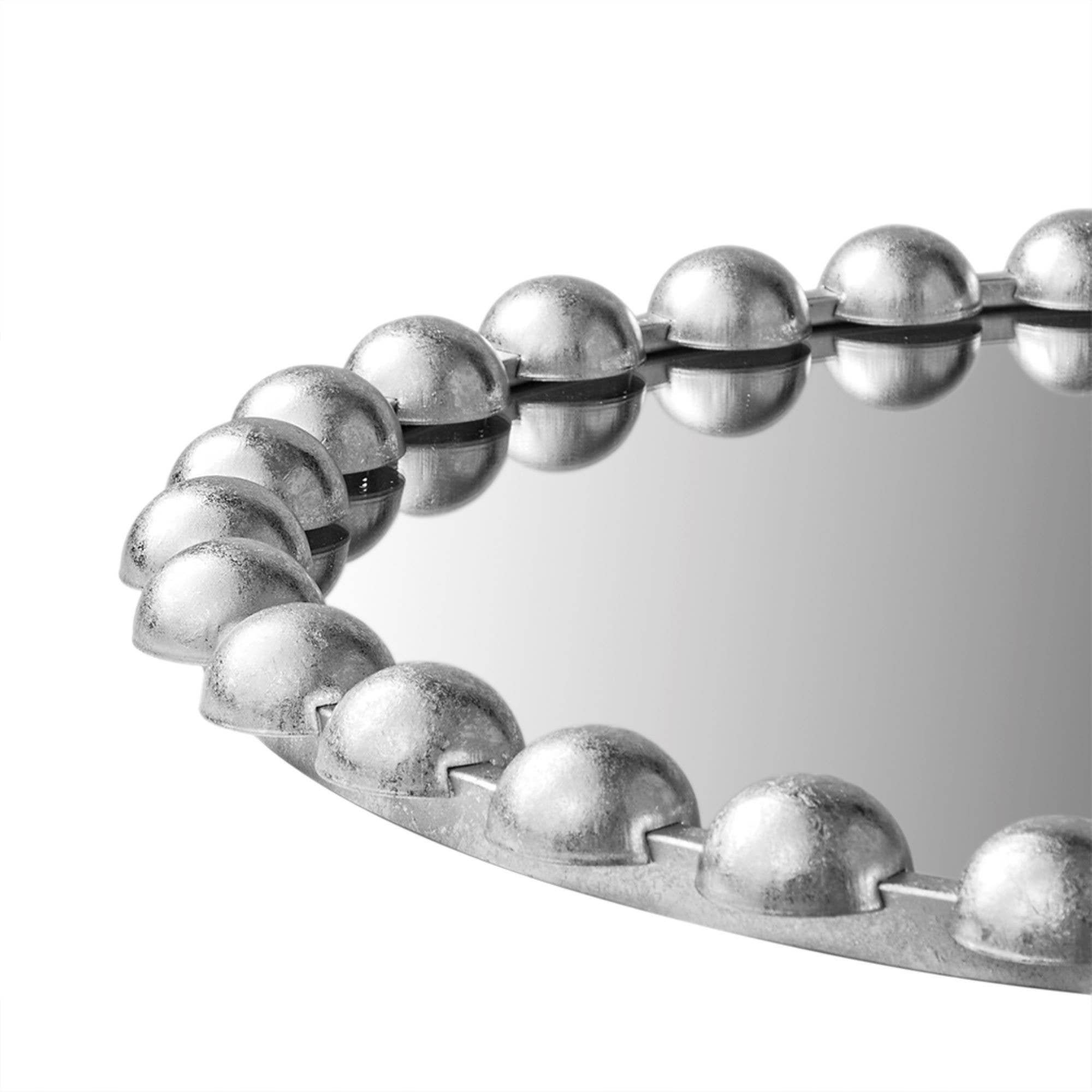 Olliix - Wholesale Wall Mirror - Round Iron Framed Wall Decor Mirror, Silver13