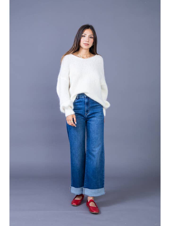 ANA & LUCY - Wholesale Jeans - Women's - Women's straight relaxed jeans "Émilie" - ANA & LUCY18