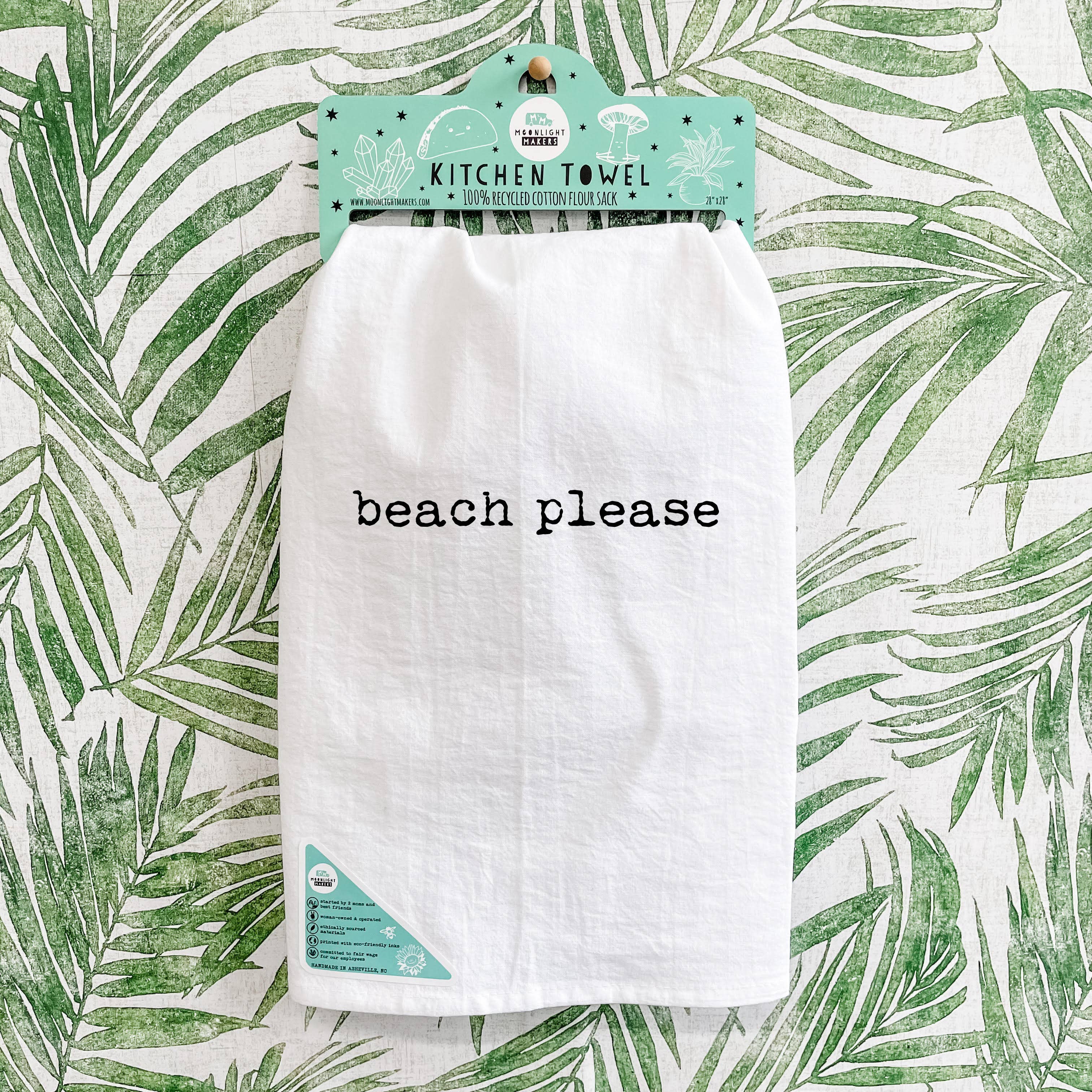 Moonlight Makers - Wholesale Tea Towel - Beach Please - Kitchen Towels  2
