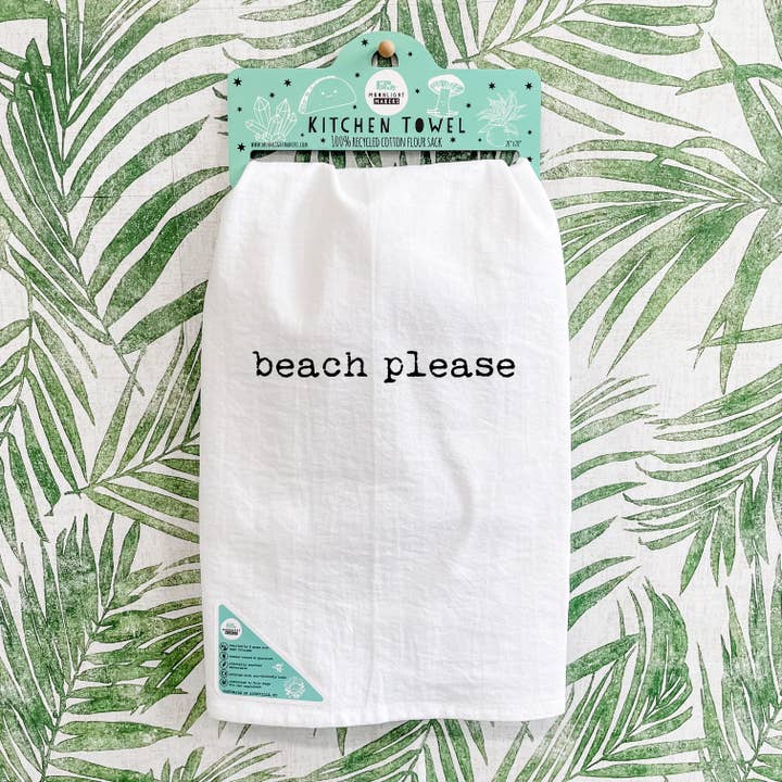 Moonlight Makers - Wholesale Tea Towel - Beach Please - Kitchen Towels 2