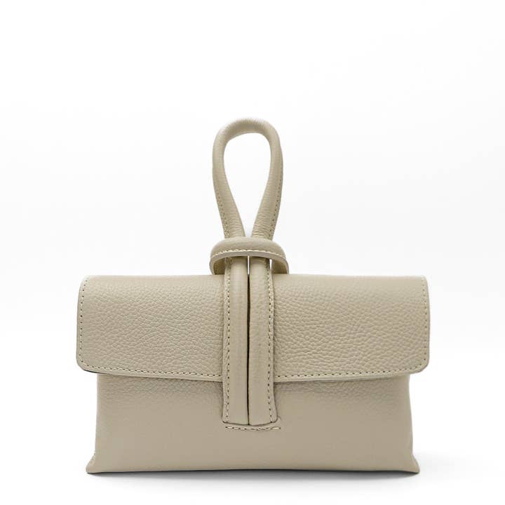 Bolso de piel «Barletta» Beige para venta al por mayor de LaTalia