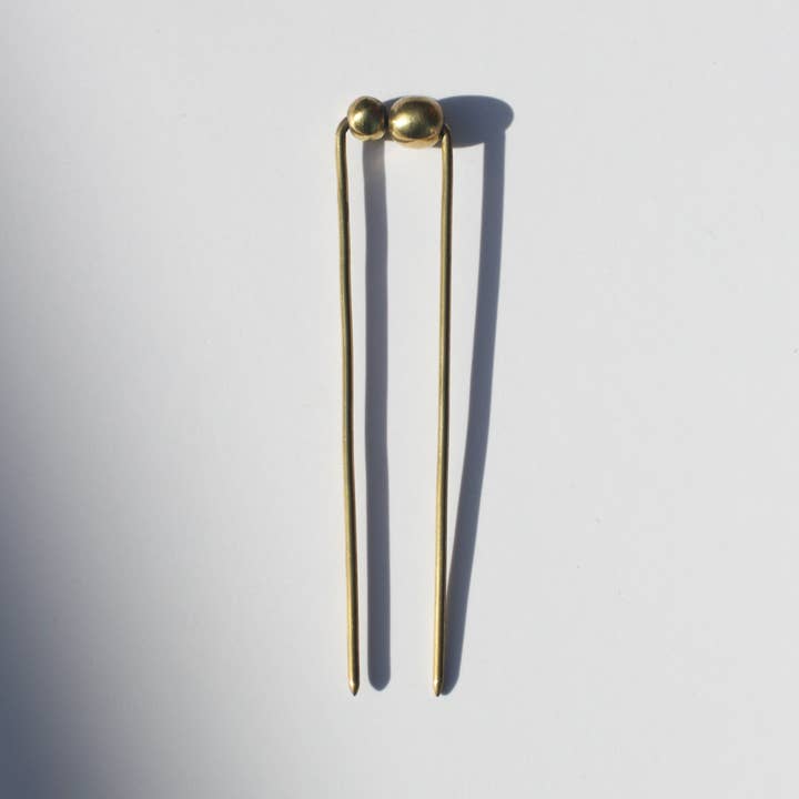 Rover & Kin - Wholesale Hair Pin - Raw Brass Bead Hair Pin6