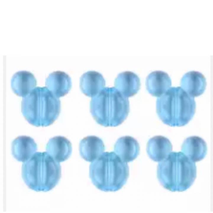 50 Mickey Head Acrylic Beads Jewel Necklace for wholesale by Kids and Crea