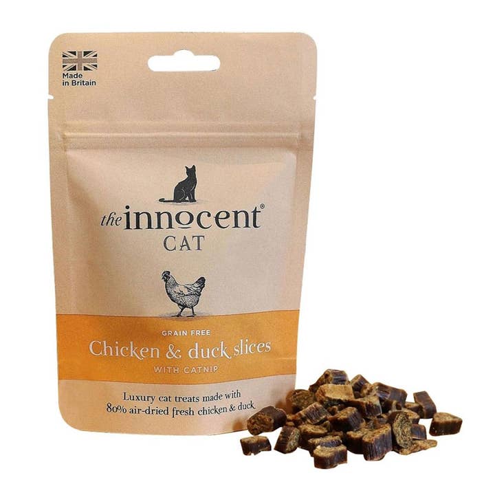 Lords and Labradors – wholesale Pet treats – Cat – The Innocent Cat Chicken and Duck Slices With Catnip