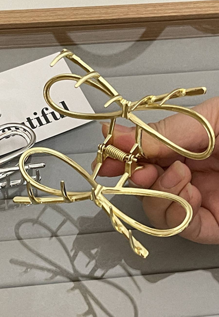 AK Brand – Großhandel Haarclip – Damen – Metallische Haarklammer mit Schleifendesign5