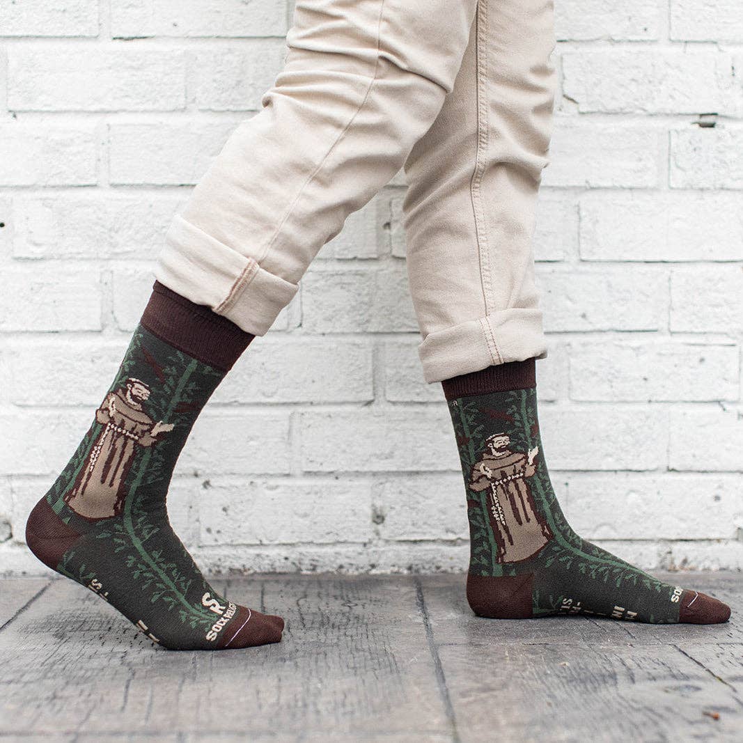 Sock Religious - Wholesale Socks - Unisex - St. Francis of Assisi Adult Socks1
