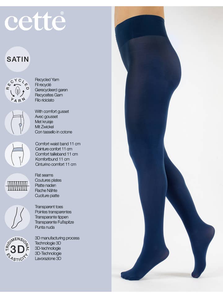 Cette - Wholesale Tights - Women's - Opaque Tights, Recycled Pantyhose, Women Nylons, 70 DEN