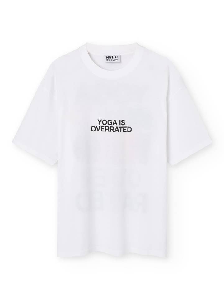 NWHR - Wholesale Screen Printed T-Shirt - Unisex - Yoga t-shirt is overrated2
