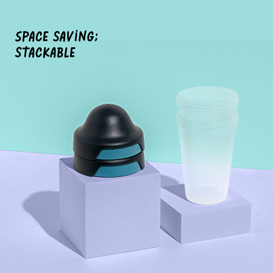 Little Stackers - Wholesale Baby bottle - 240ml Baby Bottle Two Pack Black/Pink3