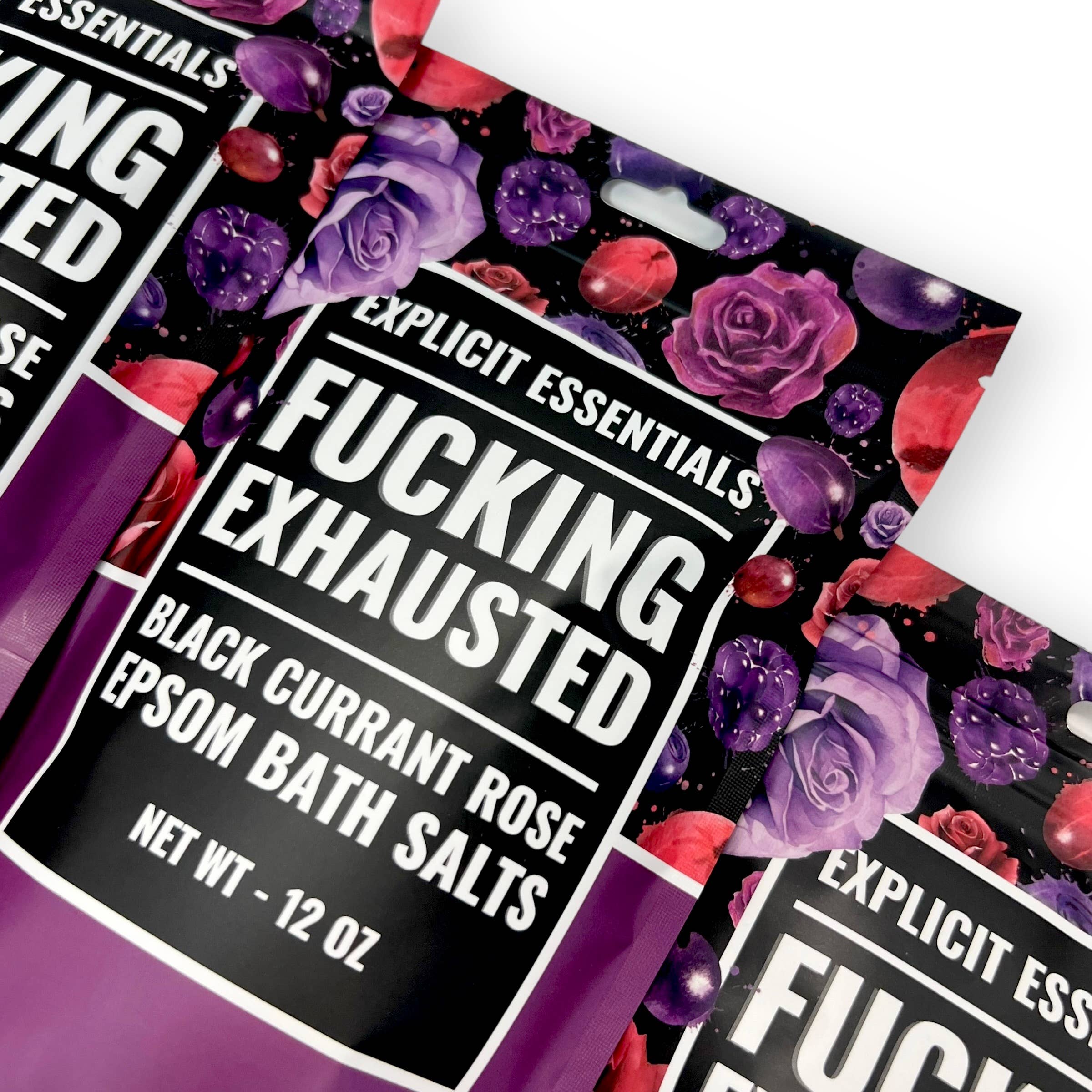 Explicit Essentials - Wholesale Bath Salts - Fucking Exhausted Bath Salts 12oz Bag  6