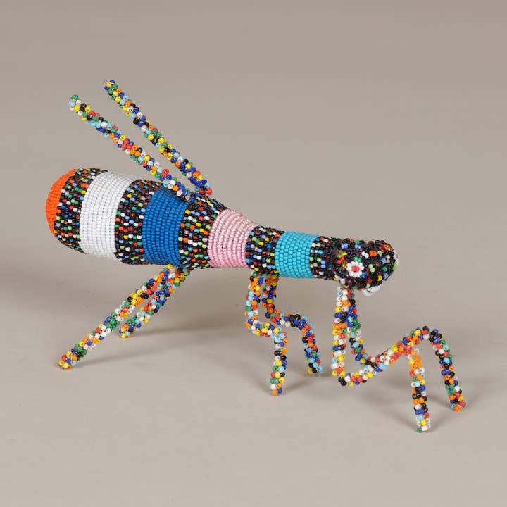 Praying mantis, glass beads, South Africa for wholesale by AS'ART a sense of crafts