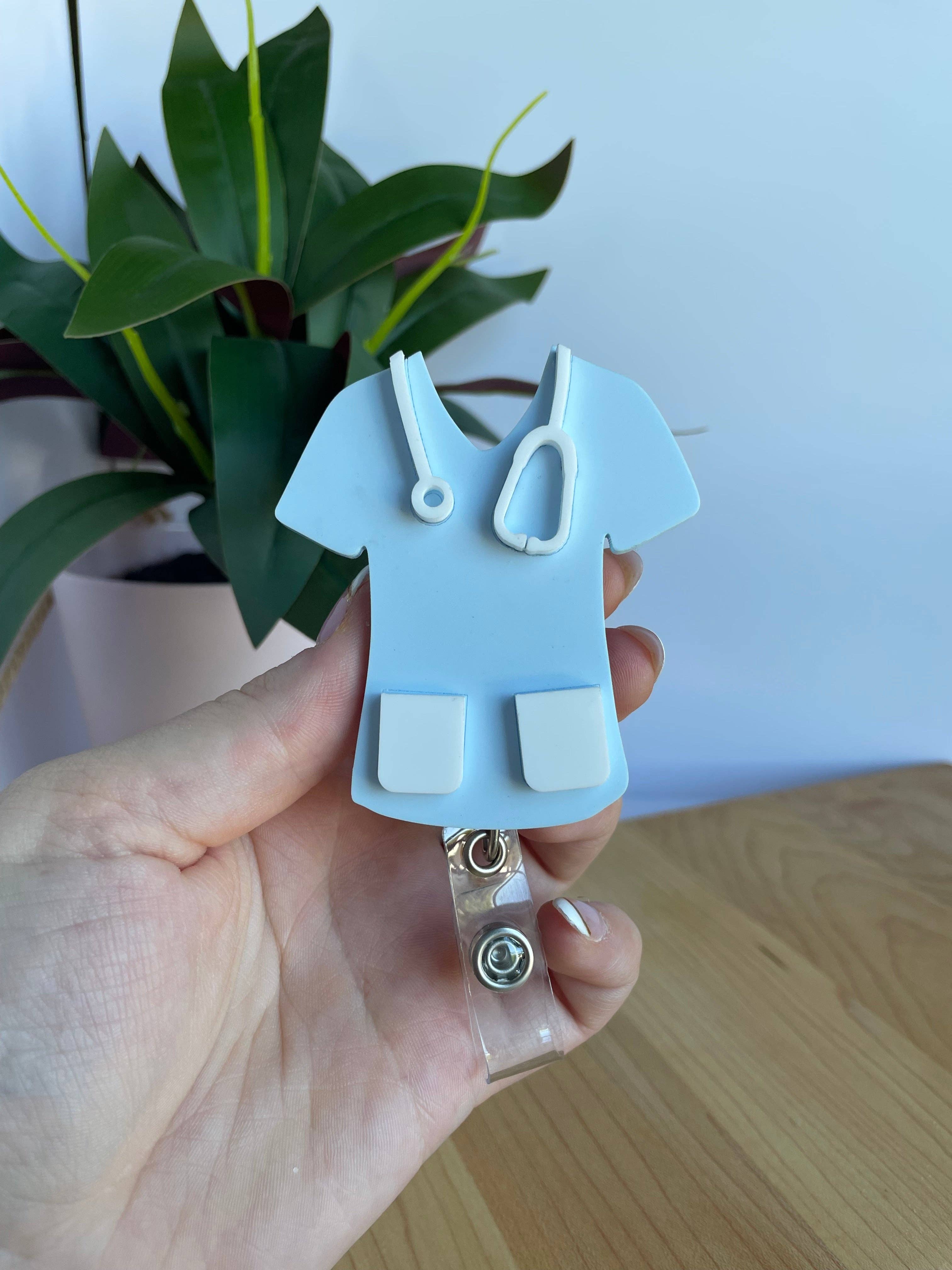 DesignedbyKendal - Wholesale Badge Accessory - Women's - Cute Nurses Scrubs Acrylic Badge Reel9