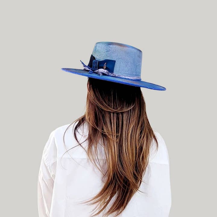 VINTAGE Sombrero náutico PAKI de estilo vintage en gamuza de poliéster de venta al por mayor en Faire
