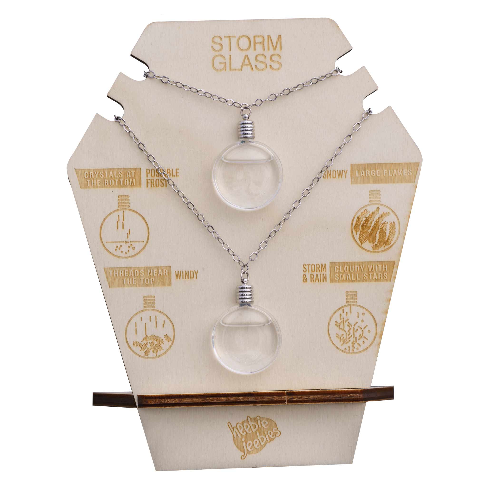 Heebie Jeebies USA - Wholesale Jewelry Stand & Display - Ply Display Stand Storm Glass Necklace0