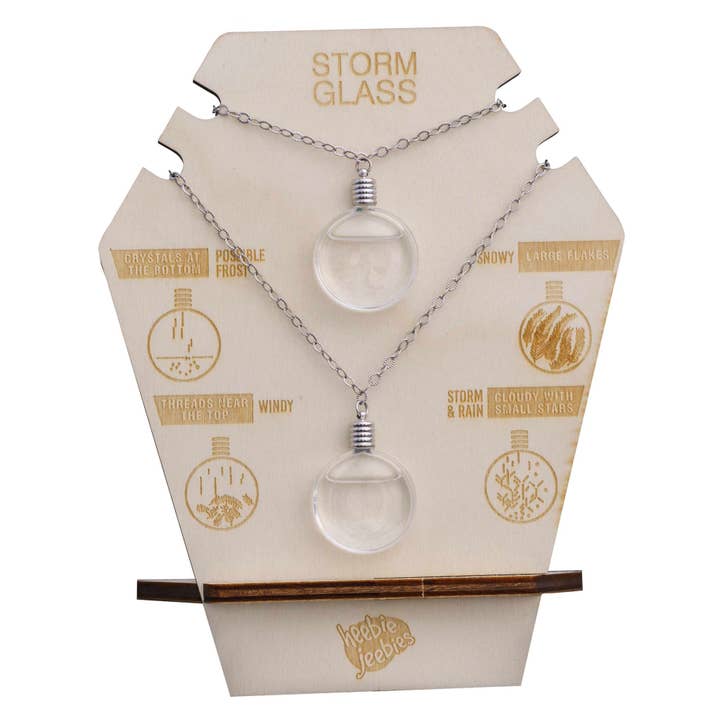 Heebie Jeebies USA - Wholesale Jewelry Stand & Display - Ply Display Stand Storm Glass Necklace
