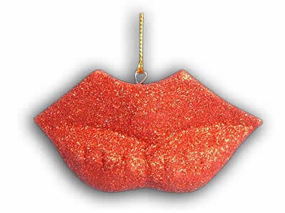 Erik & Mike - Wholesale Ornament - Glitter lip L wood carved  hand painted Christmas ornament0